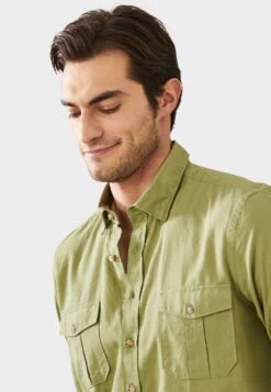 Overhemd - Khaki -Heren Kleding Winkel 040dcbfc70bc47c6a98fe990cdb8dd9a