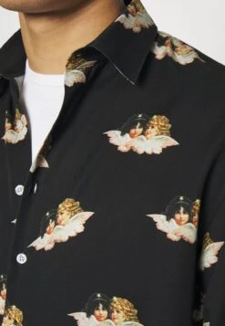 FIORUCCI Long Sleeve Shirt - Overhemd - Black -Heren Kleding Winkel 0821e1e8e5cb44a3b964d71c197868a8