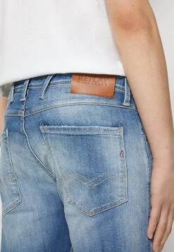 Replay Anbass - Slim Fit Jeans - Blue Denim -Heren Kleding Winkel 089b09ed3c61436c85a24ac7f8481b17