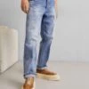 Emporio Armani Pockets Pant - Straight Leg Jeans - Denim Blu