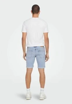 Only & Sons Jeansshort - Light Blue Denim -Heren Kleding Winkel 0b547fc53d994bfea22f4a5b1efcc265
