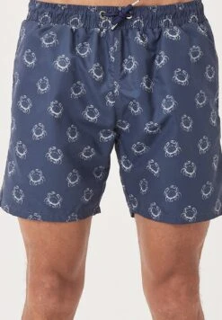 Standard Fit- Zwemshorts - Navy Blue Beige -Heren Kleding Winkel 0db765d83a564701ba4141384b87eacd