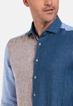 Overhemd - Blue -Heren Kleding Winkel 0fc836e848004259a56c21118311a673