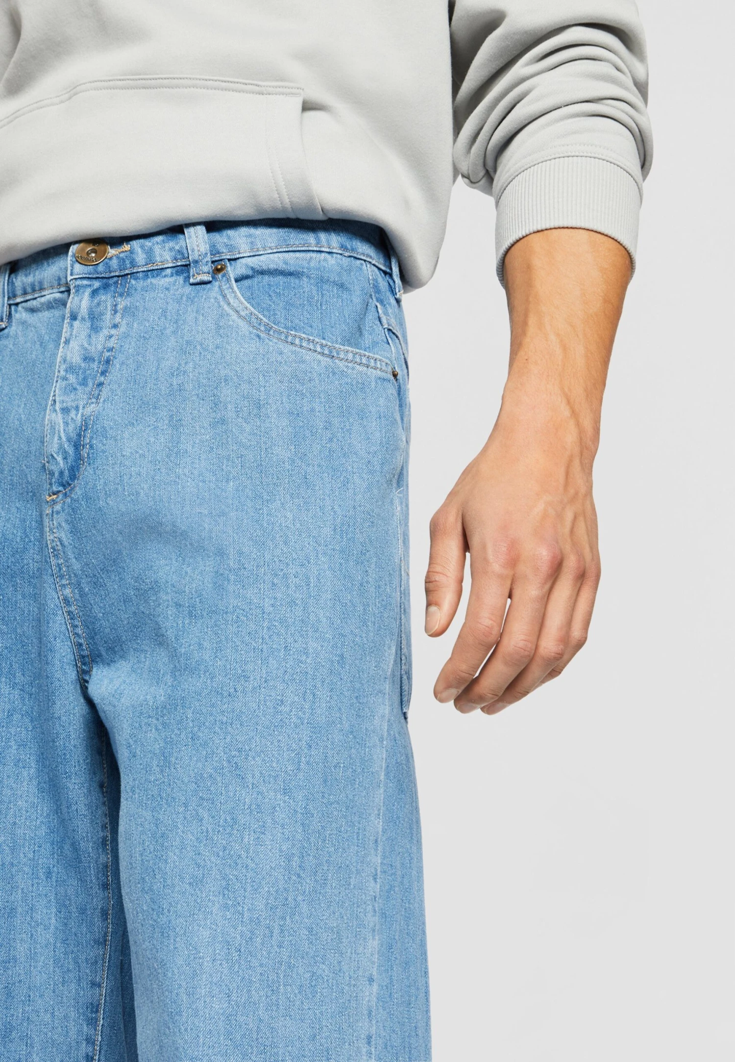 Southpole Straight Leg Jeans - Retro Mid Blue 4 Southpole Straight Leg Jeans - Retro Mid Blue - Afbeelding 4