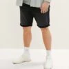 Tom Tailor Jeansshort - Dark Stone Black Black Denim