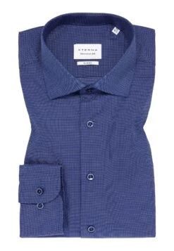 Eterna Strukturiertes - Overhemd - Blau 11 Eterna Strukturiertes - Overhemd - Blau -Heren Kleding Winkel 1587ea9909c847e7a2d8ef4a19e51b42
