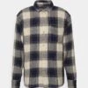 Abercrombie & Fitch Loose Weave Relaxed Core - Overhemd - Navy Plaid