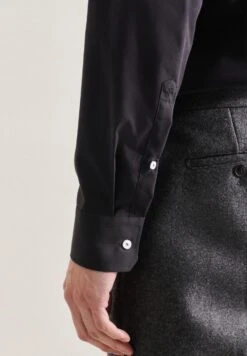 Seidensticker Zakelijk Overhemd - Black -Heren Kleding Winkel 16191916dd554bf385fbb7763aea81d6