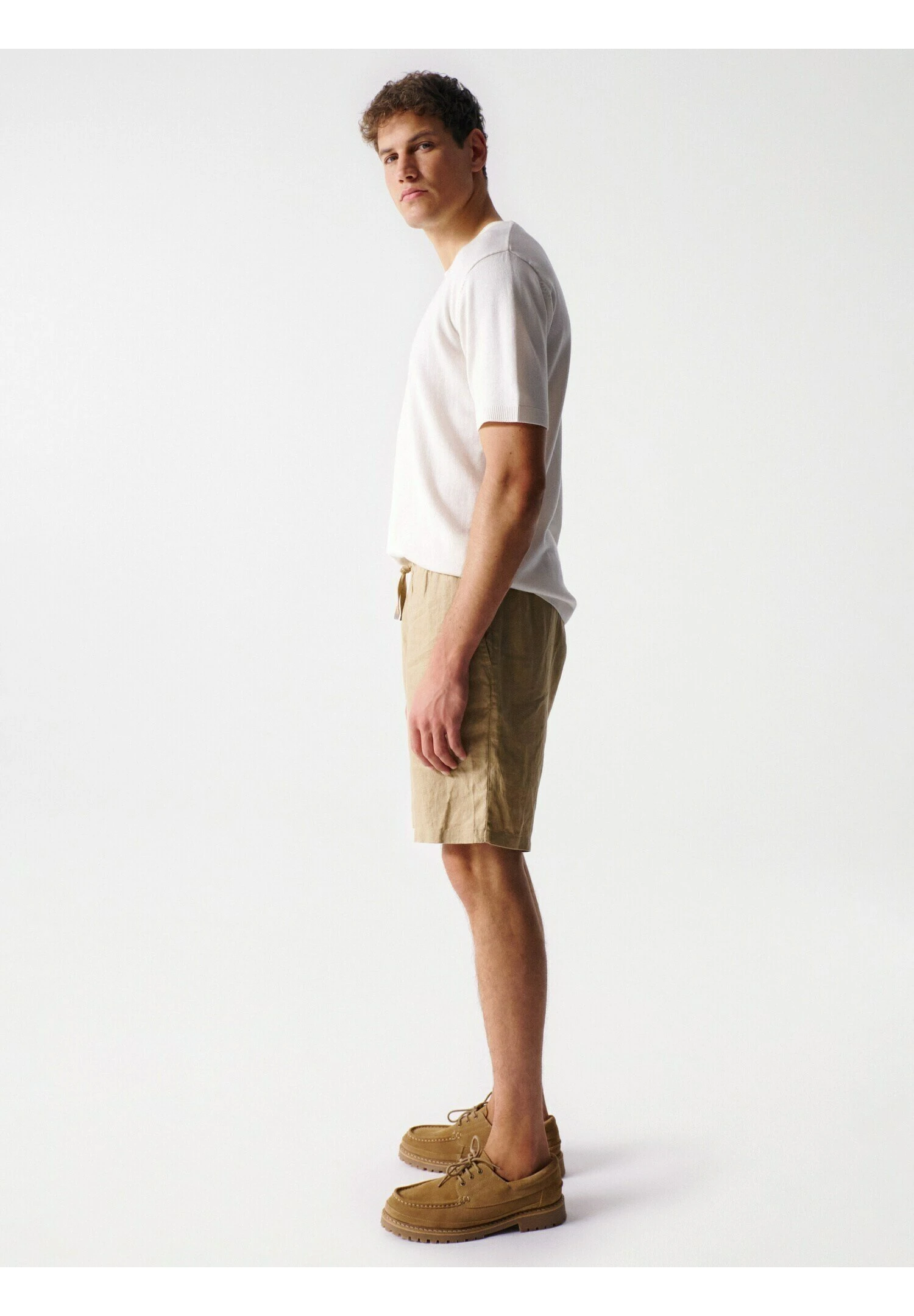 Regular - Shorts - Light Beige 4 Regular - Shorts - Light Beige - Afbeelding 4