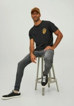 Jack & Jones Slim Fit Jeans - Grey Denim -Heren Kleding Winkel 1f71830ea3574c4ba8b6070108e7f484