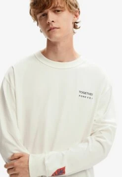 Desigual Arty Messages - Longsleeve - Beige -Heren Kleding Winkel 2308a8917f32416a8ca3bd5d27709ec1