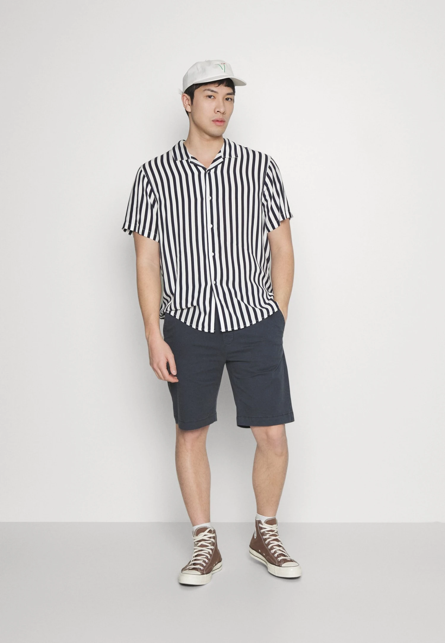 Pier One Overhemd - Dark Blue/White 2 Pier One Overhemd - Dark Blue/White - Afbeelding 2