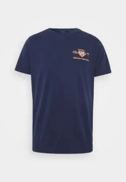 Gant Archive Shield Emb Ss - T-Shirt Print - Evening Blue -Heren Kleding Winkel 25ac705214444d979738487af5b72b9f
