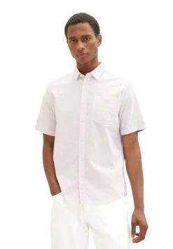 Tom Tailor Mit Struktur - Overhemd - Pink Off White Structure -Heren Kleding Winkel 28ca3ad954dc4dd0ab0defafb448b84b