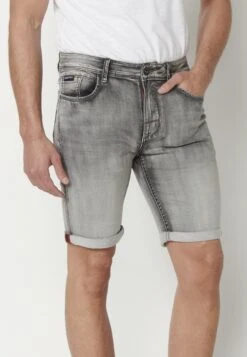 Koroshi Regular Fit- Jeansshort - Denim Gris Grey Denim -Heren Kleding Winkel 29a2931deed34fb0a782205c2633fd9b
