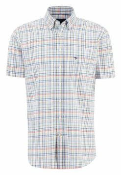 FYNCH-HATTON Kariertes Casual-Fit H - Overhemd - Tangerine