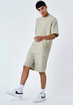 Uni Texturé - Shorts - Kaki -Heren Kleding Winkel 3458ca4d69fe410e827d7b293f199055