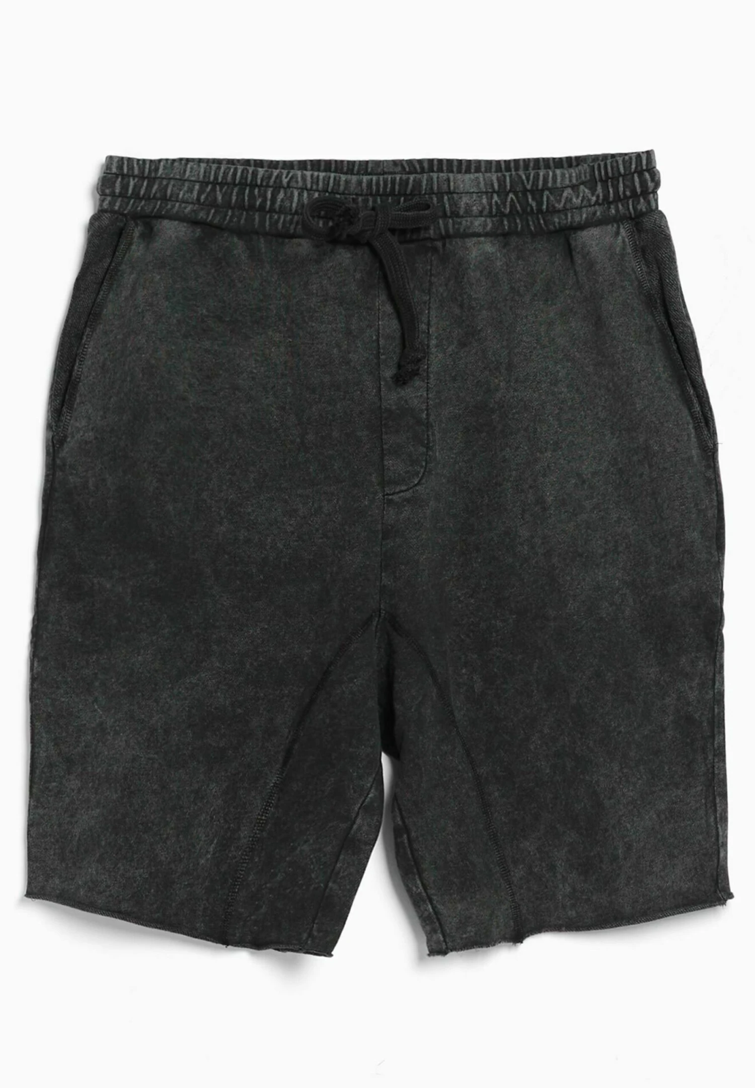BERSHKA Faded-Effect Plush - Bermuda - Shorts - Black 4 BERSHKA Faded-Effect Plush - Bermuda - Shorts - Black - Afbeelding 4