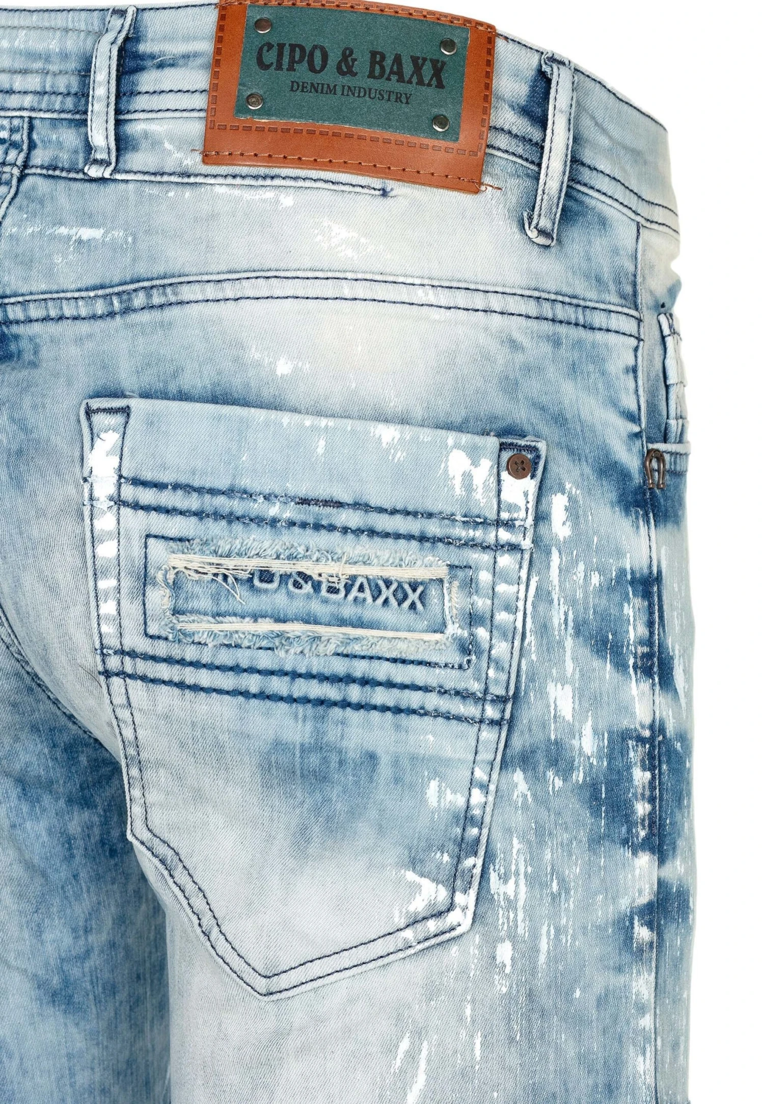 Cipo & Baxx Slim Fit Jeans - Lichtblauw 3 Cipo & Baxx Slim Fit Jeans - Lichtblauw - Afbeelding 3