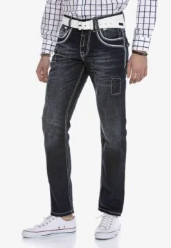Cipo & Baxx Slim Fit Jeans - Darkblue -Heren Kleding Winkel 42b12e3bc9b3477ba6a9f66ed2ade55c