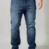 Straight Leg Jeans - Blue Stone