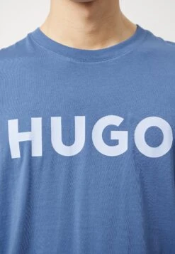 Hugo Dulivio - T-Shirt Print - Open Blue -Heren Kleding Winkel 46a488c0d26e420088c045d3db66cab8