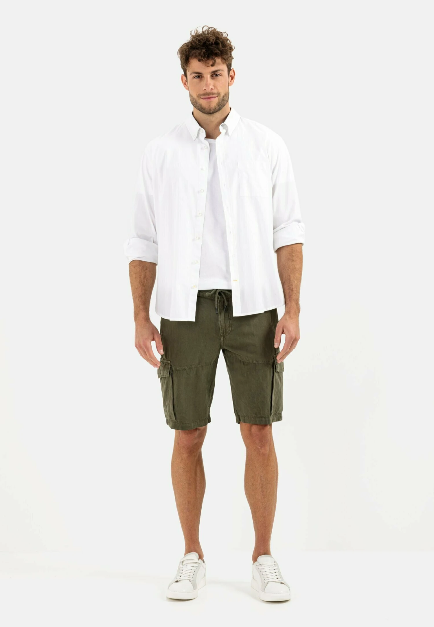 Camel Active Leichte- Shorts - Olive Brown 2 Camel Active Leichte- Shorts - Olive Brown - Afbeelding 2