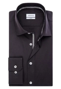 Seidensticker Zakelijk Overhemd - Black -Heren Kleding Winkel 47f1bf00765d49649db6bde71cc38b64