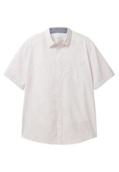 Tom Tailor Mit Struktur - Overhemd - Pink Off White Structure -Heren Kleding Winkel 4a71f1a58344427684eb8d8403e6e1d5