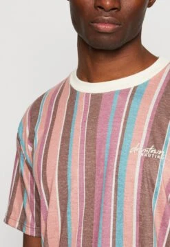 Kaotiko Luken Stripes Unisex - T-Shirt Print - Brown -Heren Kleding Winkel 4e08bf8d22f848c8888c7e20cc3c3337