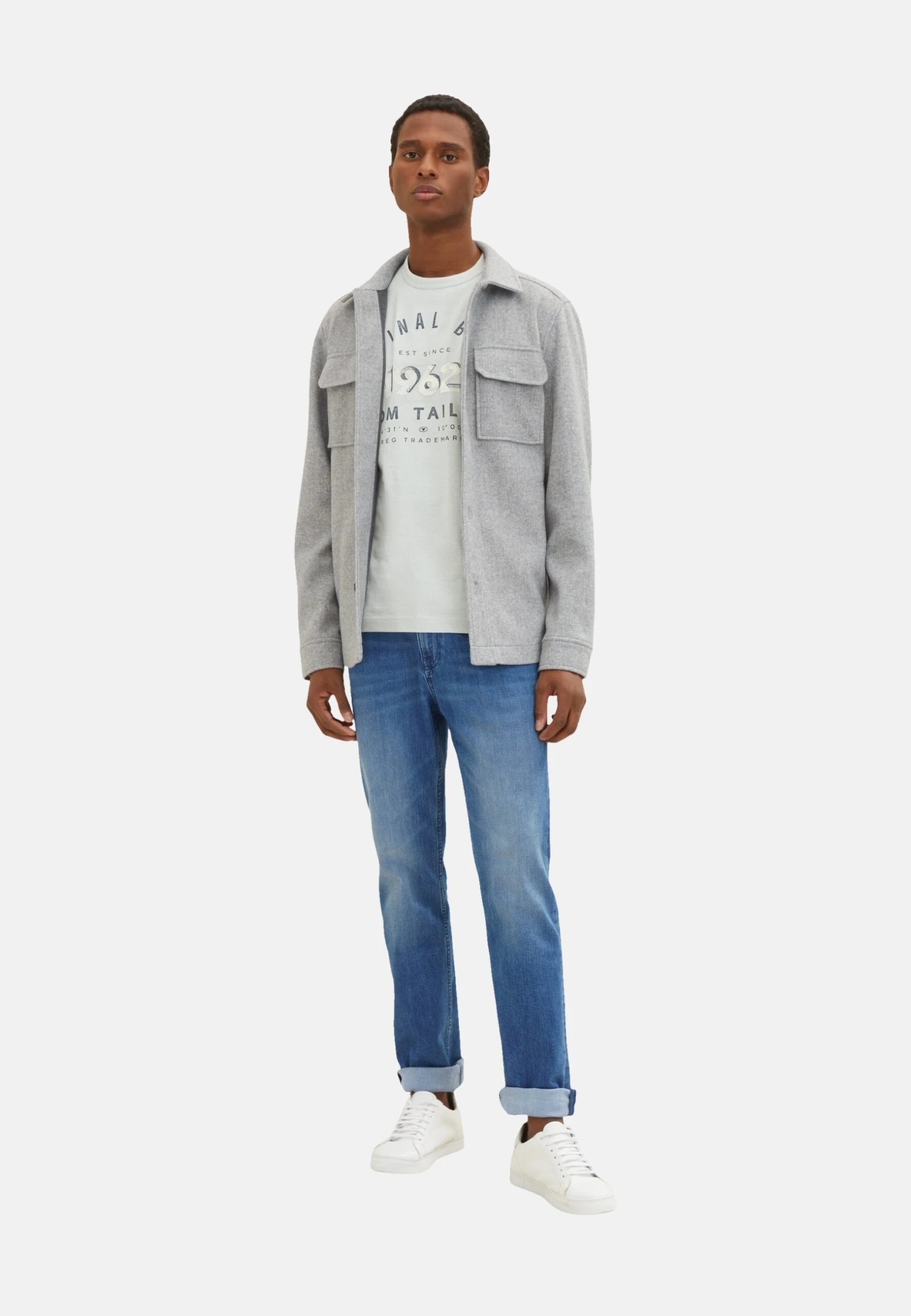 Tom Tailor T-Shirt Print - Hellblau 2 Tom Tailor T-Shirt Print - Hellblau - Afbeelding 2