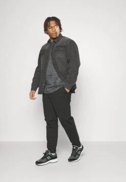 Redefined Rebel Overshirt Plus - Overhemd - Black Grey -Heren Kleding Winkel 54c87e047cac49059da98bdd911333b6