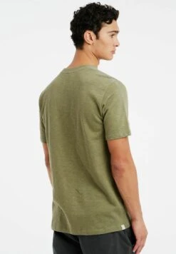 Protest Prtarugam- T-Shirt Print - Artichoke Green -Heren Kleding Winkel 54f8deaa97214b3ea4a6758fc7fda7cf