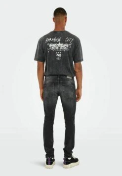 Only & Sons Straight Leg Jeans - Black Denim -Heren Kleding Winkel 55a7bef8665641a8968130ba0b34a87d