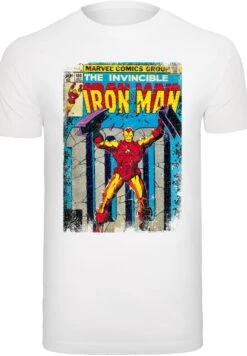 F4NT4STIC Marvel Iron Man Cover - T-Shirt Print - White -Heren Kleding Winkel 5609076d51a1425d8566e698e6978424