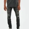 Only & Sons Straight Leg Jeans - Black Denim