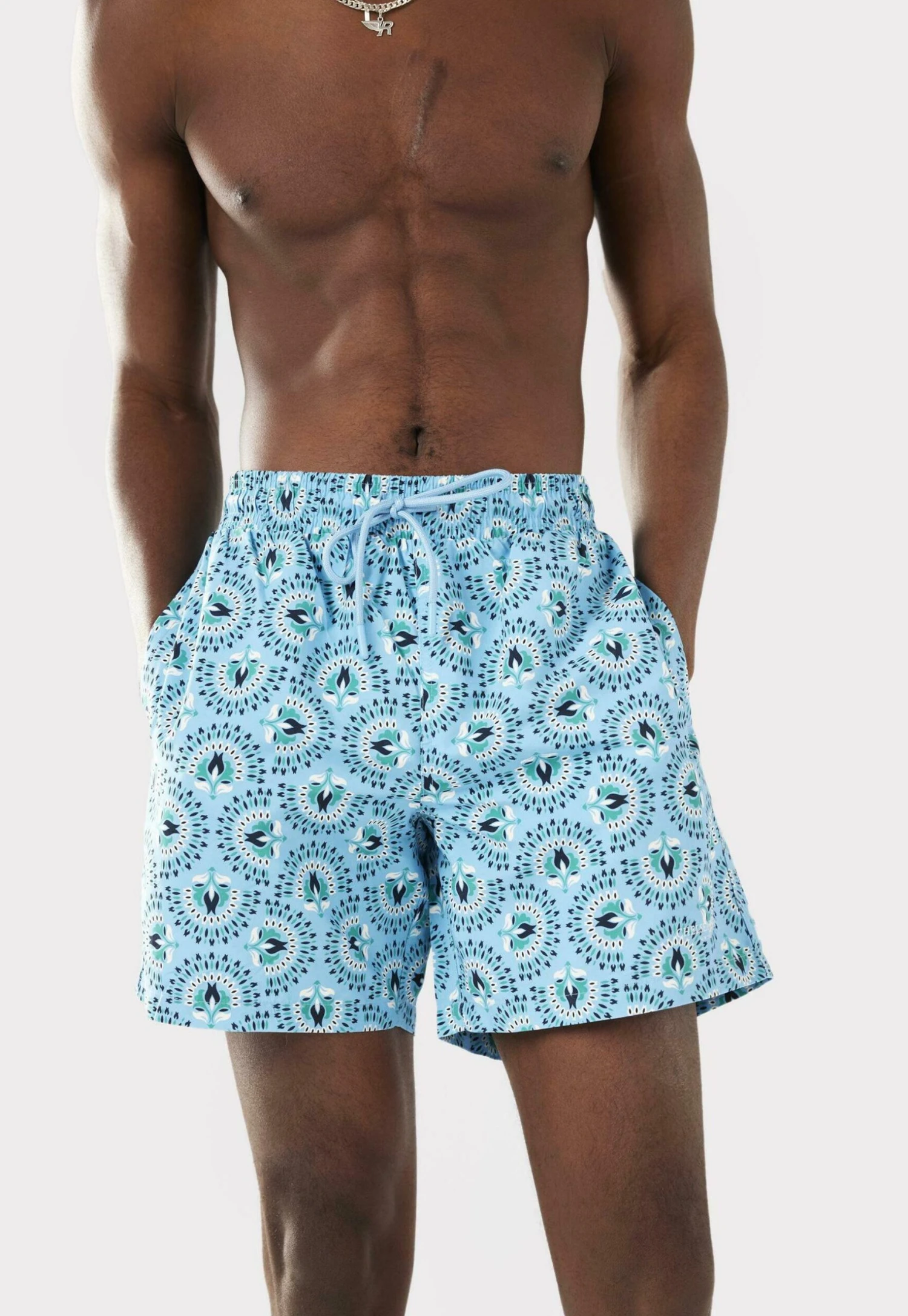 Ornamental Fan- Zwemshorts - Blue 6 Ornamental Fan- Zwemshorts - Blue - Afbeelding 6