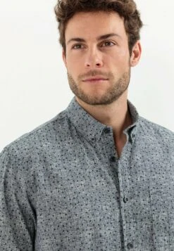 Camel Active Kurzarm- Overhemd - Night Blue -Heren Kleding Winkel 6116683dcd48418cb354a03b1e7ccf88