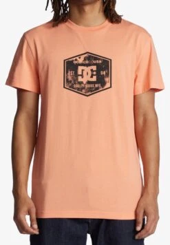 DC SHOES Chain Link - Für - T-Shirt Print - Coral