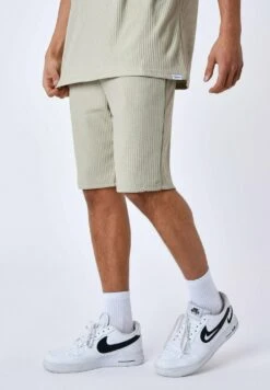 Uni Texturé - Shorts - Kaki -Heren Kleding Winkel 618cf510b0894b84a0f6d48f2fd989bf