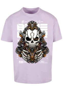 F4NT4STIC Bone Cyber Techronin Cyberpunk Styles - T-Shirt Print - Lilac -Heren Kleding Winkel 62f26bae2a8d48ceb43d393360e0babd