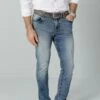 Straight Leg Jeans - Blau