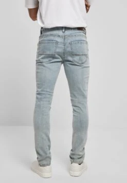 URBAN CLASSICS Zip - Slim Fit Jeans - Lighter Washed -Heren Kleding Winkel 64cdd47fbe934f40aa6eff0a075c1091