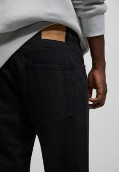 PULL & BEAR Relaxed Fit Jeans - Mottled Black -Heren Kleding Winkel 65b1ce5fcdf2433599cab8c6bd4d28a5