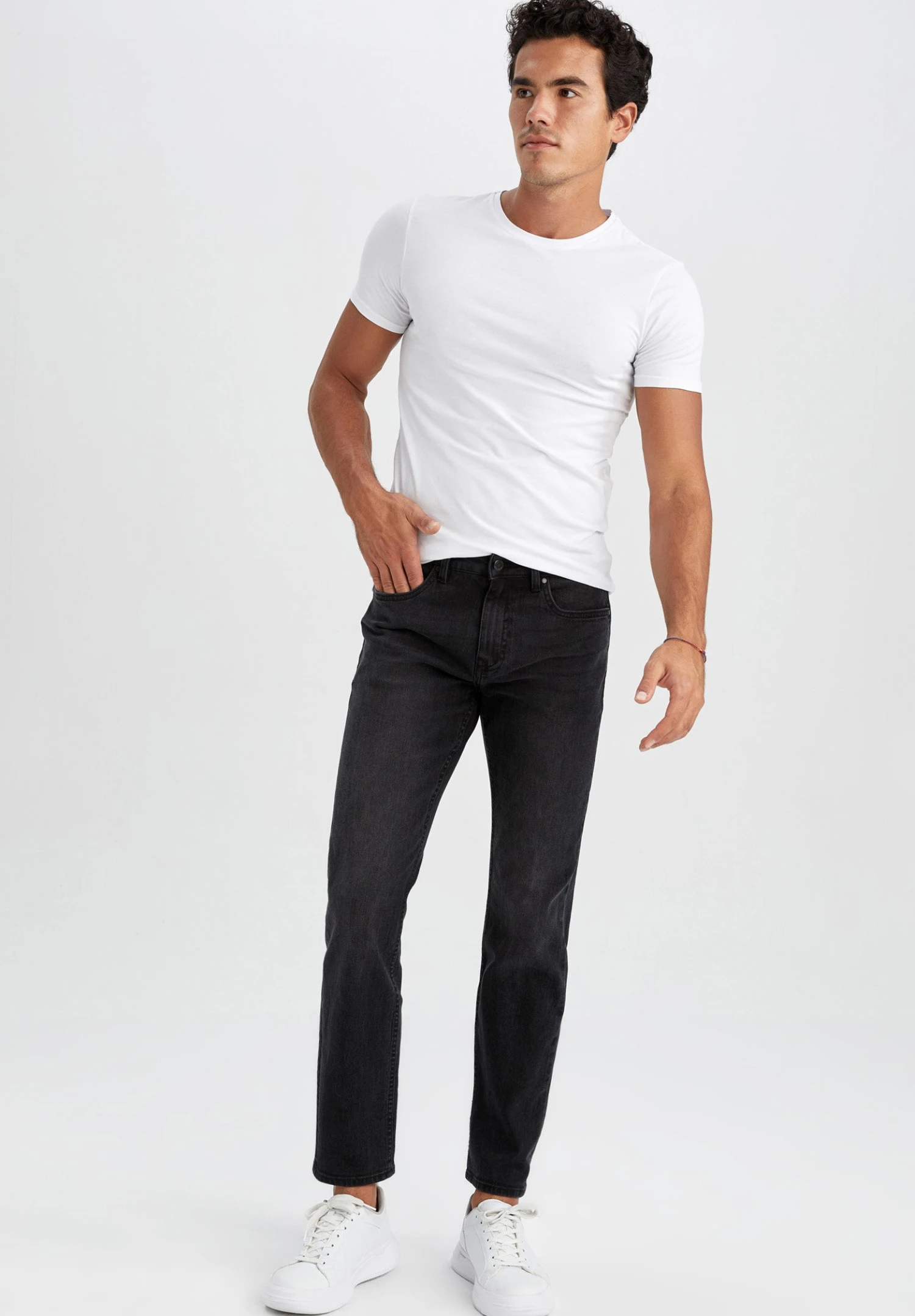 DeFacto Sergio- Slim Fit Jeans - Black 2 DeFacto Sergio- Slim Fit Jeans - Black - Afbeelding 2
