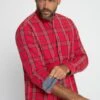 JP1880 Karo LangarmModern Fit - Overhemd - Salsa