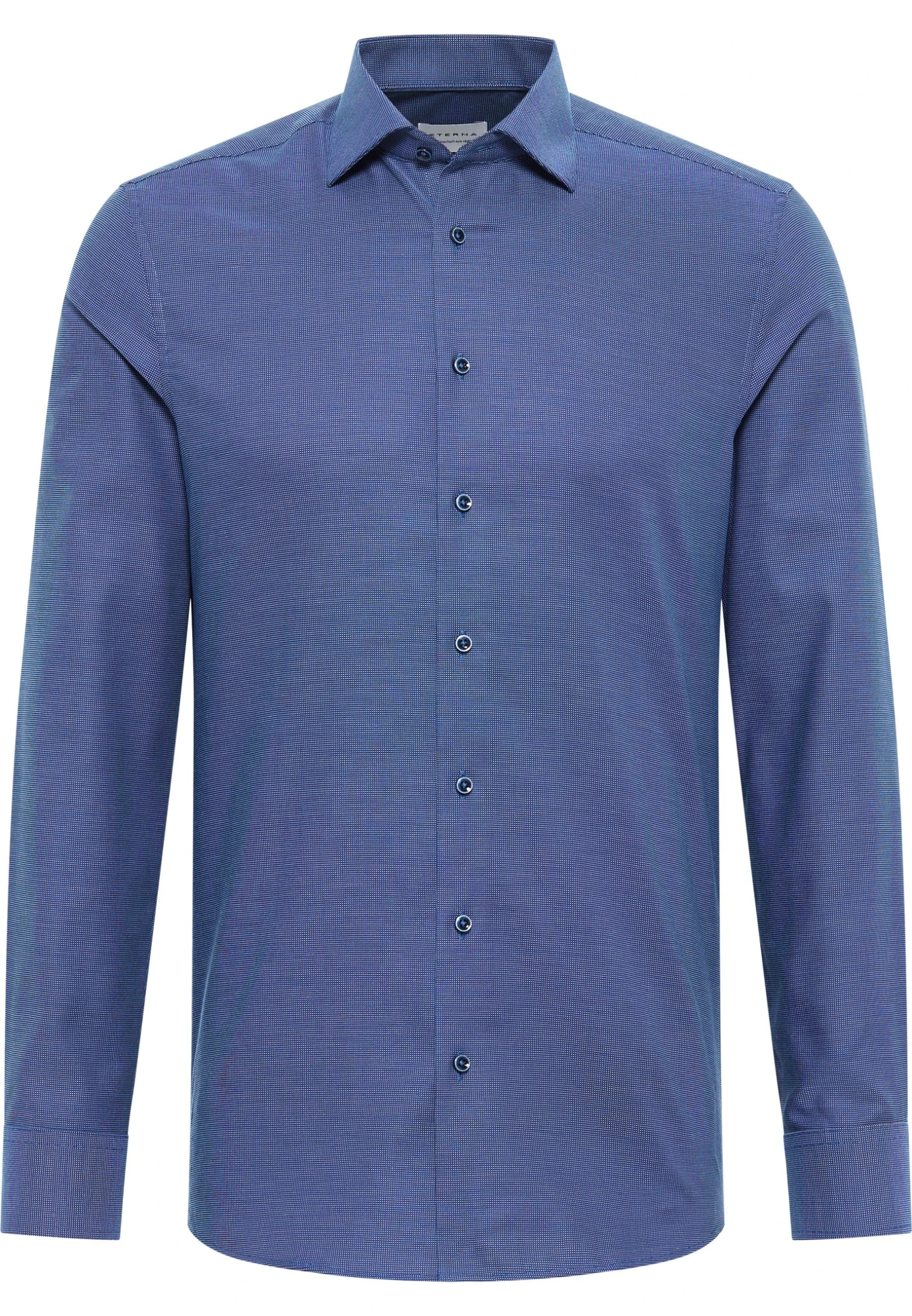 Eterna Strukturiertes - Overhemd - Blau 4 Eterna Strukturiertes - Overhemd - Blau - Afbeelding 4