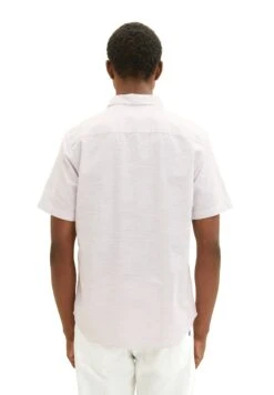 Tom Tailor Mit Struktur - Overhemd - Pink Off White Structure -Heren Kleding Winkel 69629ddaafaa439e9d788ec4839c0841