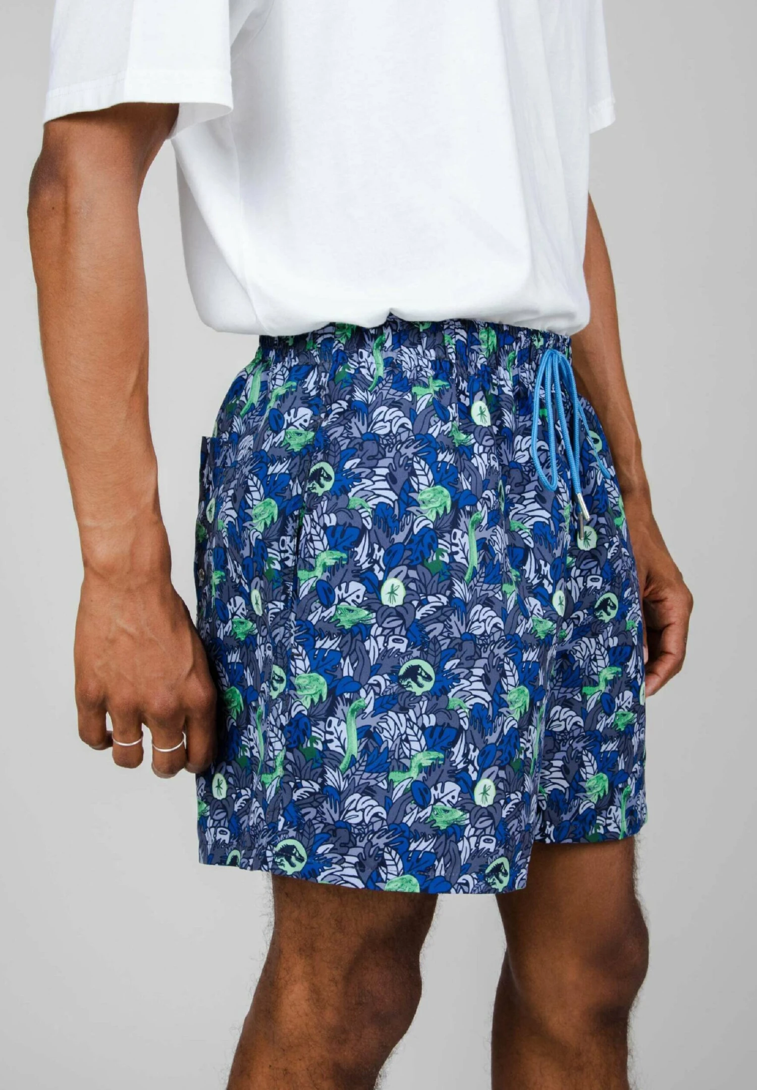 Brava Fabrics Jurassic Park Isla Nublar - Zwemshorts - Blue 4 Brava Fabrics Jurassic Park Isla Nublar - Zwemshorts - Blue - Afbeelding 4