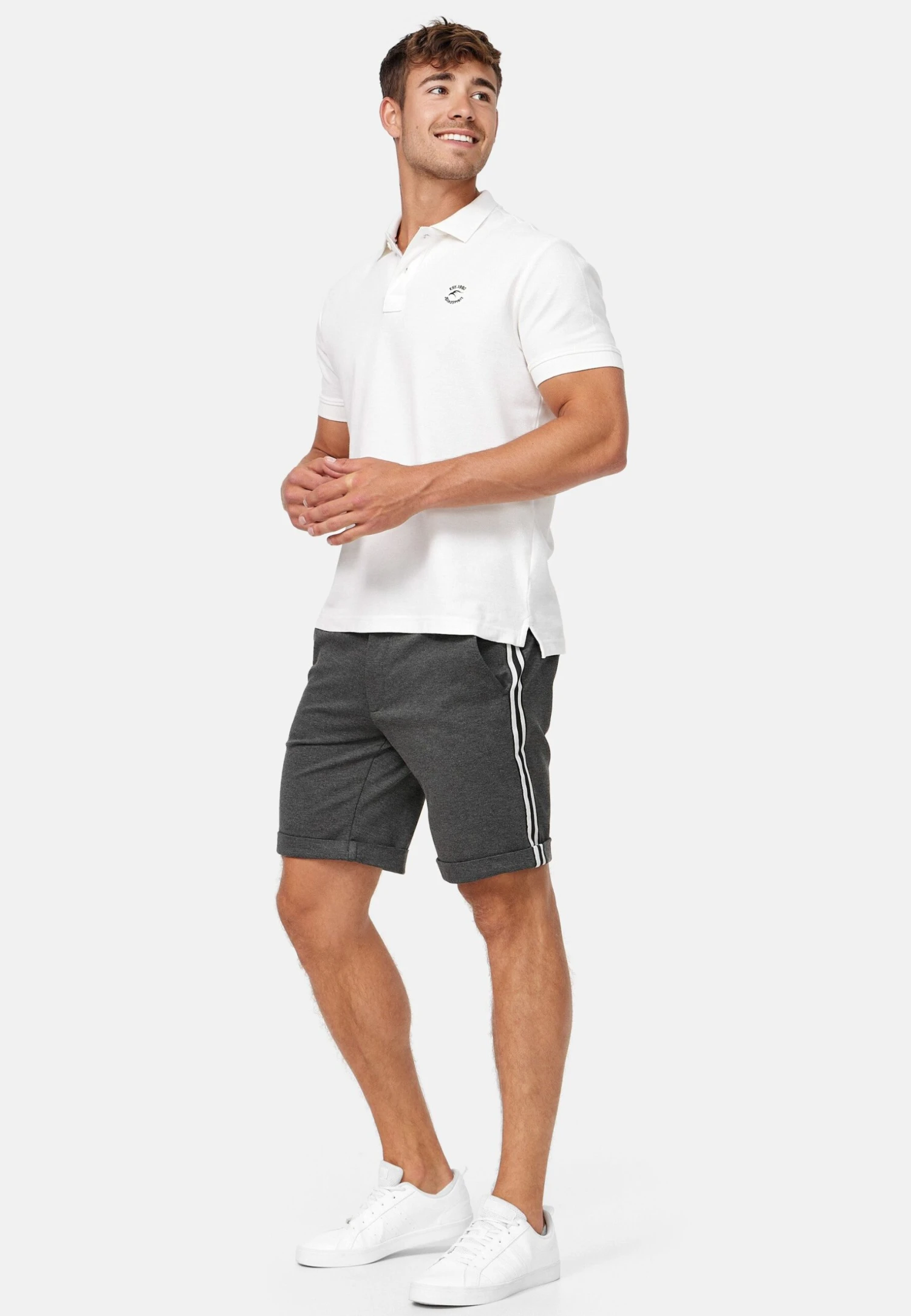 Indicode Jeans Shorts - Charcoal 2 Indicode Jeans Shorts - Charcoal - Afbeelding 2